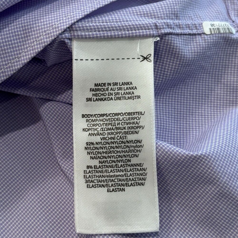 Polo Ralph Lauren Shirt Mens XL Purple Check Performance Classic Fit Button Up - Picture 7 of 8